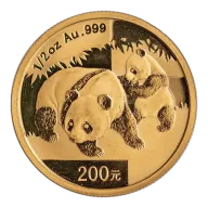 2008 1/2 oz Chinese Gold Panda Bullion Coin