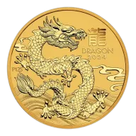 2024 1/2oz Perth Mint Gold Lunar Dragon Coin Series 3