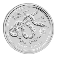 2013 1 Kilo Australia Silver Lunar Snake (Series II) - BU