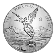 Pre-Owned Mexican Libertad 1kg Silver Coin - VAT Free - Mixed Dates