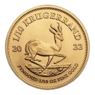 2022 South Africa 1/10 oz Gold Krugerrand BU