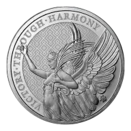 Pre-Owned 2021 St Helena The Queen's Virtues Victory 1oz Silver Coin - VAT Free