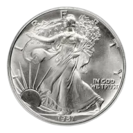 1987 Silver American Eagle - BU - Sealed Box