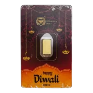 Pre-Owned Germania Mint Diwali 1g Gold Bar