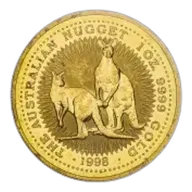 1998 Kangaroo Nugget 1 oz Gold Bullion Coin