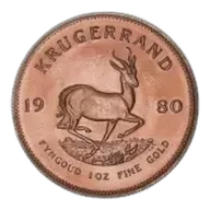 1980 1 oz Gold Krugerrand Bullion Coin