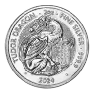 2024 Tudor Beasts 'Tudor Dragon' 2 oz Silver Bullion Coin - Pre-Owned