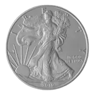 2019 Eagle 1 oz Silver Bullion Coin - Pre-Owned