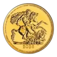 2026 Gold Double Sovereign Bullion Coin - In Capsule