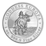 2021 Tokelau Goddess Europa 1 oz Silver Bullion Coin
