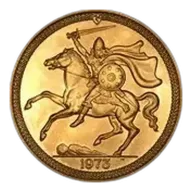 1973 Gold Isle of Man Sovereign Bullion Coin