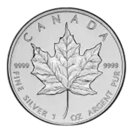 2008 Canadian Maple Leaf 1 oz Silver Bullion Coin - Pre-Owned