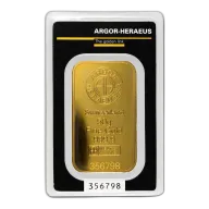 50 gram Gold Bar - Argor-Heraeus (In Assay)