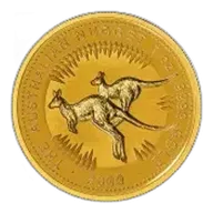 2000 Kangaroo Nugget 1 oz Gold Australian Bullion Coin