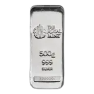 500g The Royal Mint Silver Bar