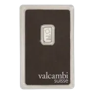 1 Gram Valcambi Platinum Bar (In Assay Card)