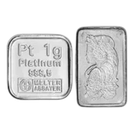 Pre-Owned 1g Platinum Bar