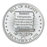 1 oz Bill of Rights Silver Round