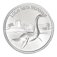 1 oz Loch Ness Monster Silver Round