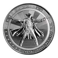 1 oz The Gunslinger Silver Round - Cowboy Series