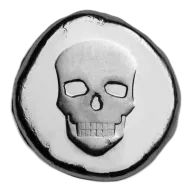 1/2 oz Hand Poured Lucky Pieces - 9Fine Mint (Skull, Type l)