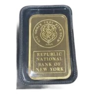 1 oz Johnson Matthey Nat Bank of New York Gold Bar (Sealed)