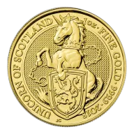 2018 1 oz Great Britain Queen's Beast Gold Coin - Unicorn