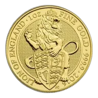 2016 1 Oz Great Britain Queen's Beast Gold Coin (Lion) - BU