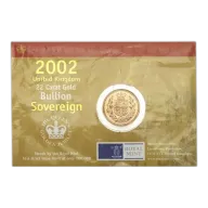 Pre-Owned 2002 UK Full Sovereign Gold Coin - Carded