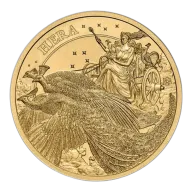 1/4 oz .9999 Fine Gold - Goddesses: Hera and the Peacock - Very Limited Mintage (Secondary Market)