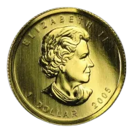 Pre-Owned 1/20 oz Maple Leaf Gold Coin
