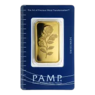 Pre-Owned PAMP Rosa 1oz Gold Bar