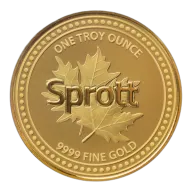 1 oz Gold Spirit Bear Sprott Round