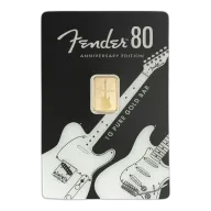 1 Gram PAMP Fender 80th Anniversary Gold Bar