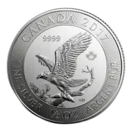 2017 Canada Bald Eagle 1/2 oz Silver Coin