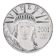1/10 oz American Platinum Eagle Bullion Coin (Various Years)