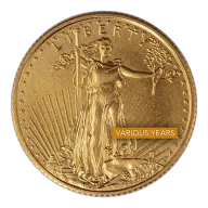 1/10 oz American Gold Eagle Bullion Coin (Various Years)
