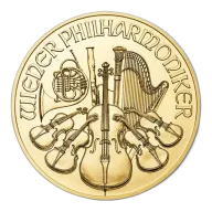 Pre-Owned Austrian Philharmonic 1/2oz Gold Coin - Mixed Dates