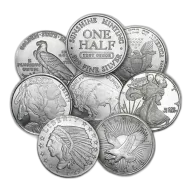 1/2 oz .999 Fine Silver - Mixed Rounds (Secondary Market)