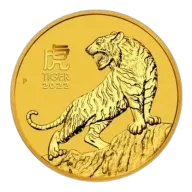 2022 2 oz Year of the Tiger Gold Coin | Perth Mint Lunar Series III