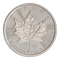 2024 1 oz Canadian Platinum Maple Leaf Bullion Coin