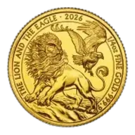 1/4 oz The Lion and The Eagle Gold Coin