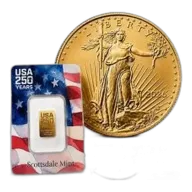 Buy a 2026 U.S. Gold Eagle 1 oz Coin, Get a 1/100 oz Gold Bar Free at SD Bullion!