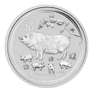 2019 Australian Lunar Year of the Pig Silver Coin 1 Kilo