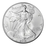 2002 American Silver Eagle 1 oz $1 - BU