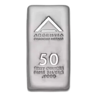 ARGENTIA Silver Bar 50 oz - Poured