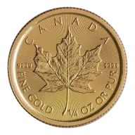2021 1/4 oz Canadian Gold Maple Leaf Bullion Coin