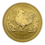 2017 1 oz Australian Lunar Series Rooster Gold Coin