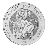 2023 10 Oz Silver Great Britain Tudor Beasts (Yale of Beaufort) - BU