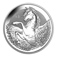 Pre-Owned 2018 British Virgin Islands Reverse Pegasus 1oz Silver Coin - VAT Free